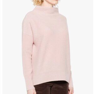 Vince Plush Cashmere Funnel Sweater in Orchid Stone